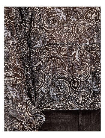 FARAH blouse met patroon en zwierige pasvorm