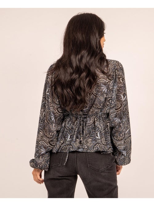 FARAH blouse met patroon en zwierige pasvorm - Kiabi FARAH blouse met patroon en zwierige pasvorm - Kiabi