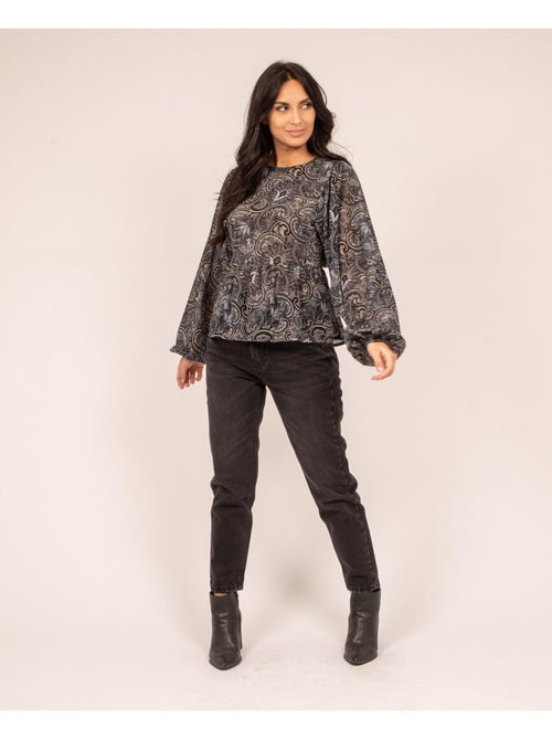 FARAH blouse met patroon en zwierige pasvorm - Kiabi FARAH blouse met patroon en zwierige pasvorm - Kiabi