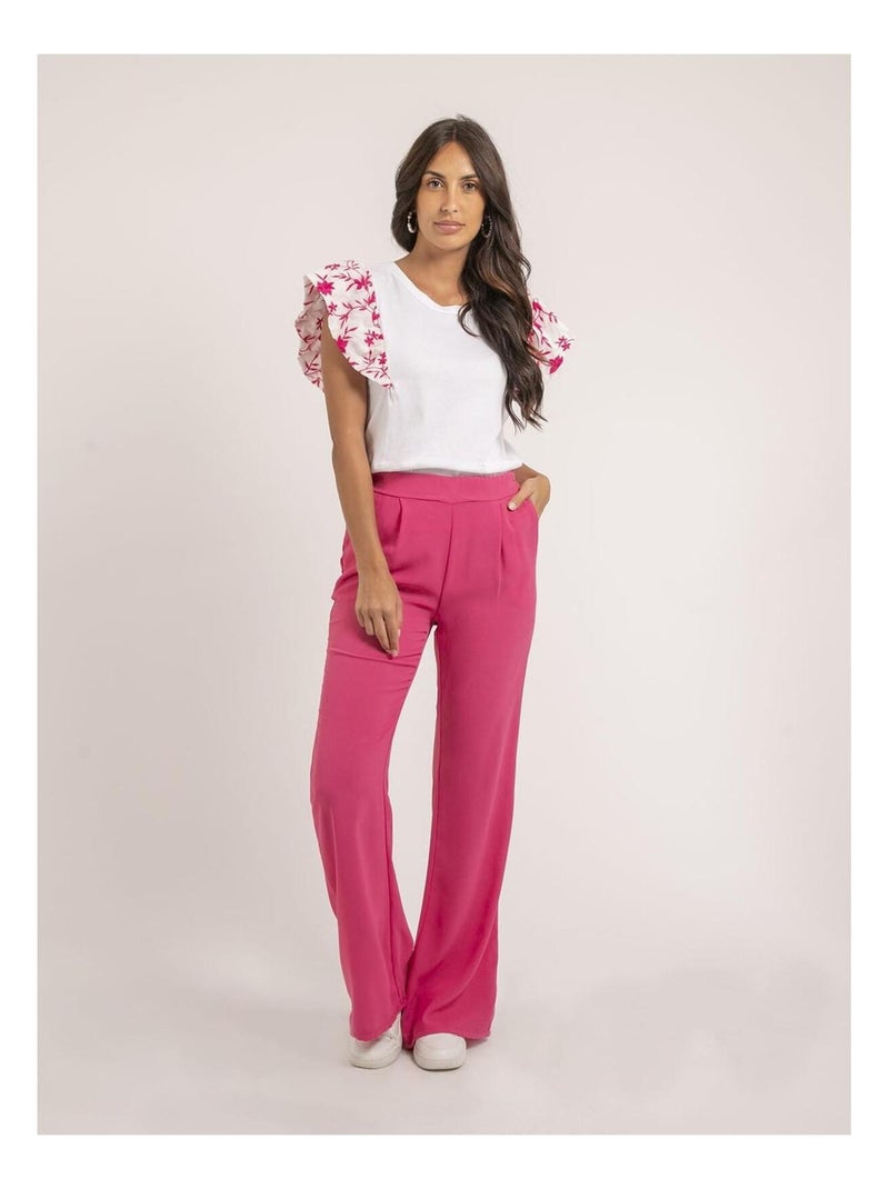Farli mouwloos t-shirt Roze - Kiabi