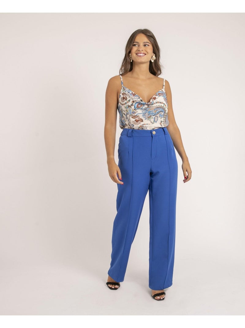 Farodze camisole met patroon Blauw - Kiabi