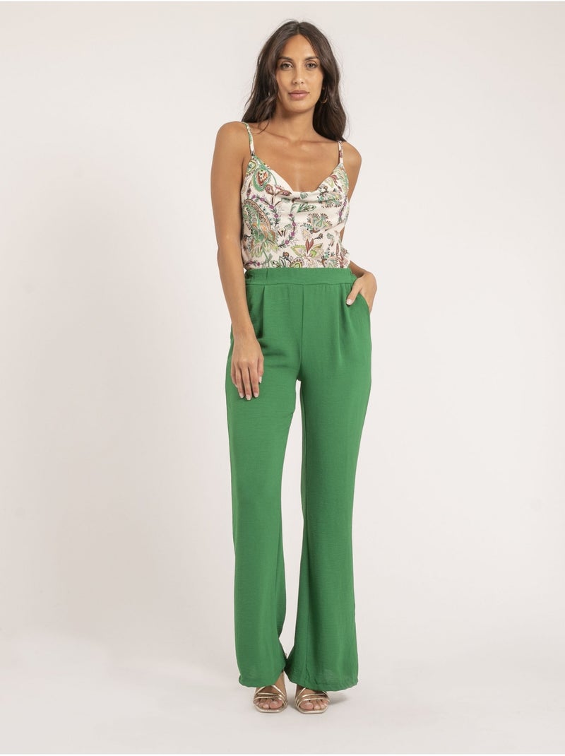 Farodze camisole met patroon Groen - Kiabi