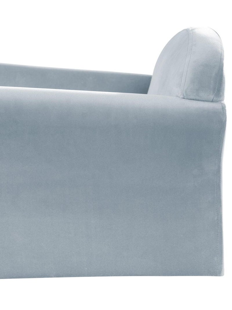 Fauteuil club enfant en velours doux - ROBA 'lil sofa' Bleu clair - Kiabi