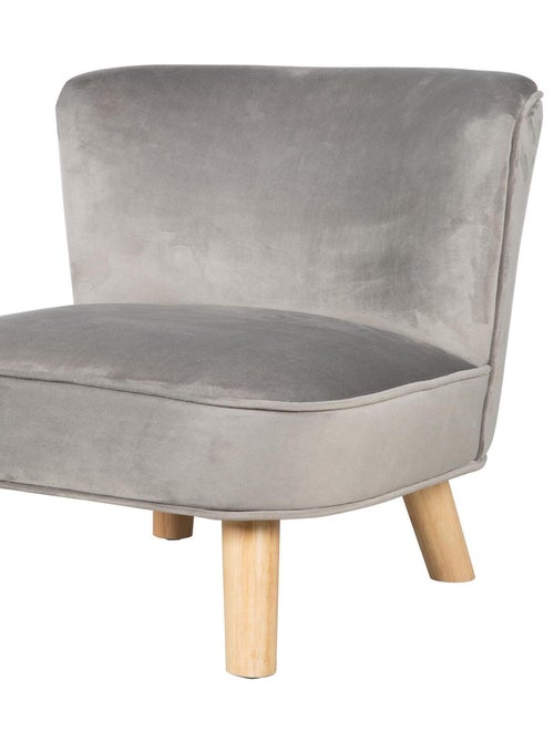 Fauteuil enfant en velours avec pieds en bois massif - ROBA 'lil sofa' - Kiabi