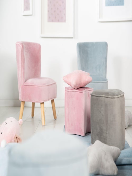 Fauteuil enfant en velours avec pieds en bois massif - ROBA 'lil sofa' - Kiabi