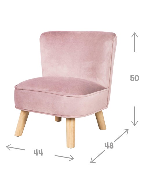 Fauteuil enfant en velours avec pieds en bois massif - ROBA 'lil sofa' - Kiabi