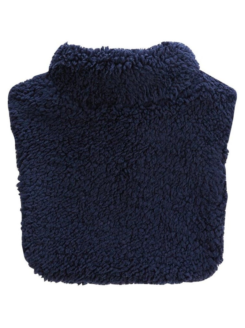 Faux col zipp? enfant en sherpa Anouk Bleu - Kiabi