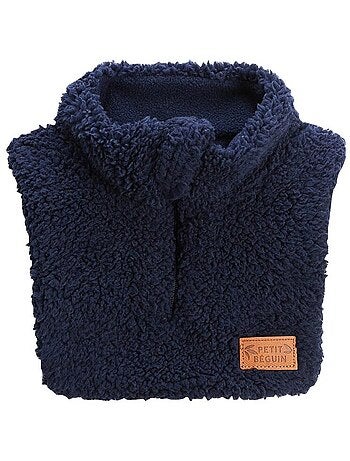 Faux col zippé enfant en sherpa anouk