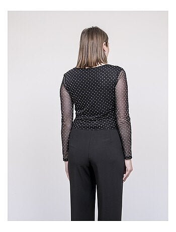 Faverelle top met strasssteentjes