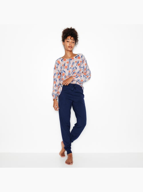 Feerie broek gebreid koningsblauw - Kiabi