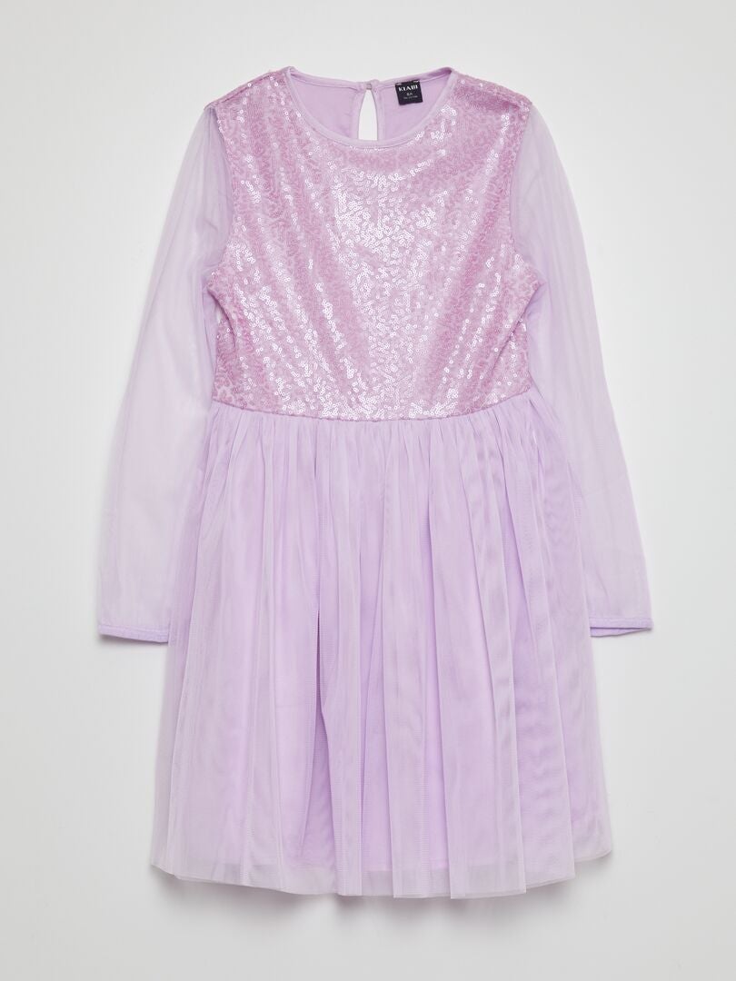 Feestelijke jurk paars - Kiabi