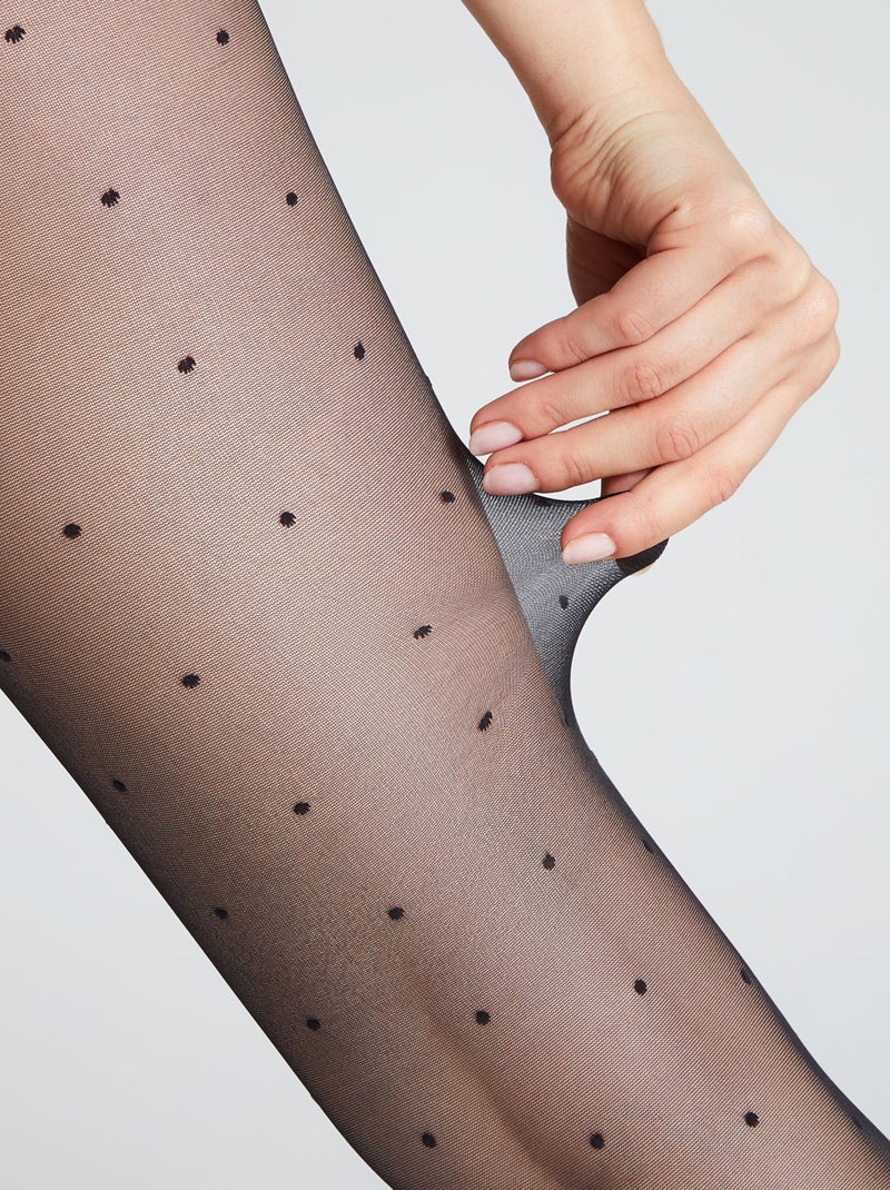 Felicie panty fantasie 20 denier zwart Zwart - Kiabi