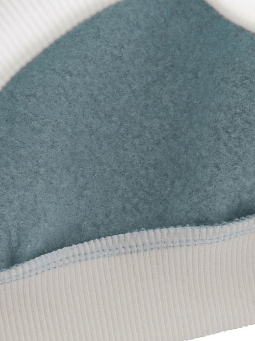 Feline-trepid baby fleece sweatshirt - Kiabi
