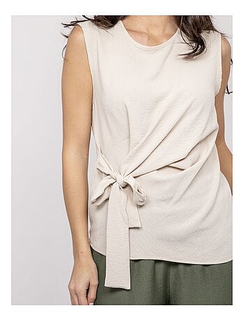 FELIZE mouwloze top met strik