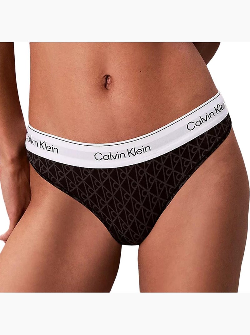 Femme Calvin Klein Jeans Thong Noir - Kiabi