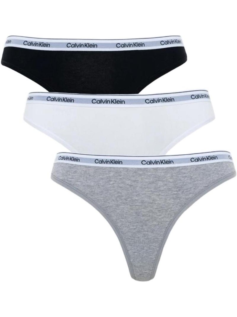 Femme Calvin Klein Thong Gris Argenté - Kiabi