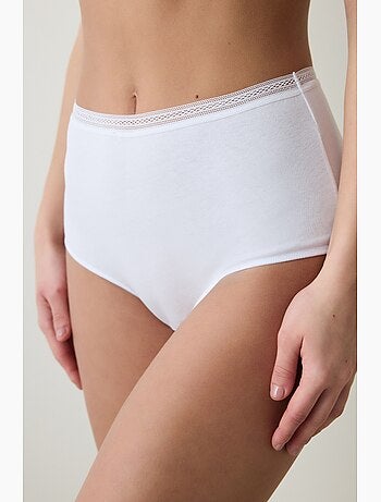 Femme easy trim taille haute en coton penti