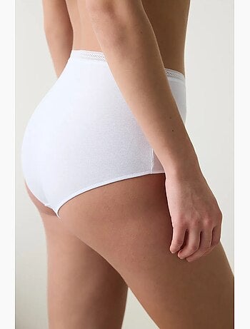 Femme easy trim taille haute en coton penti