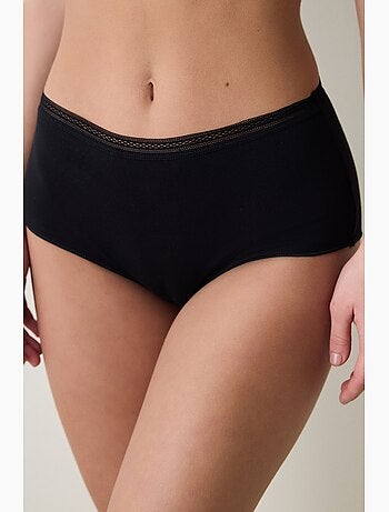 Femme easy trim taille haute en coton penti