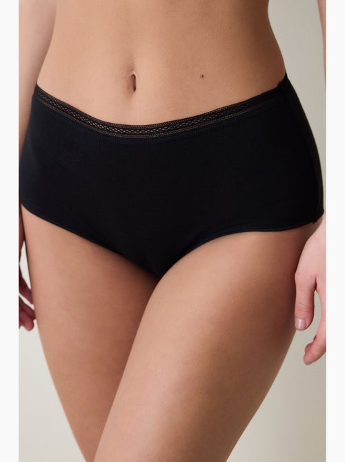 Femme easy trim taille haute en coton penti - Kiabi Femme easy trim taille haute en coton penti - Kiabi