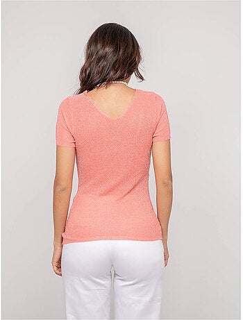 Fepala top met korte mouwen van lurex