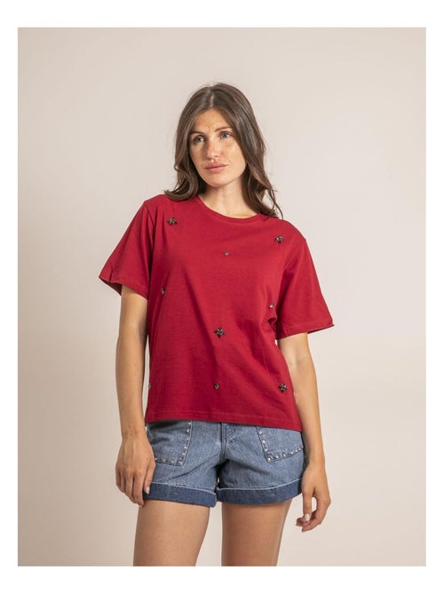 Ferdi t-shirt met strasssteentjes - Kiabi