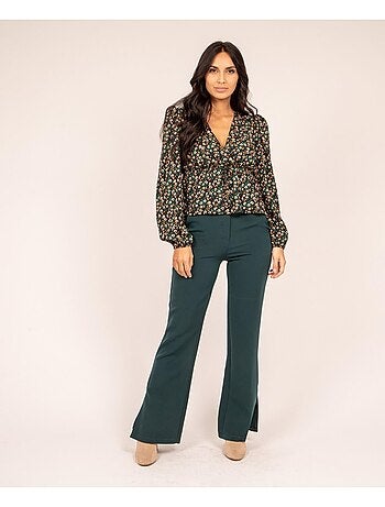 FERine blouse met patroon en zwierige pasvorm