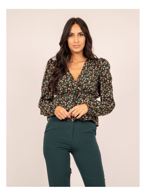 FERine blouse met patroon en zwierige pasvorm - Kiabi