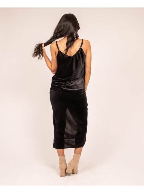 FIA fluwelen en kanten camisole - Kiabi