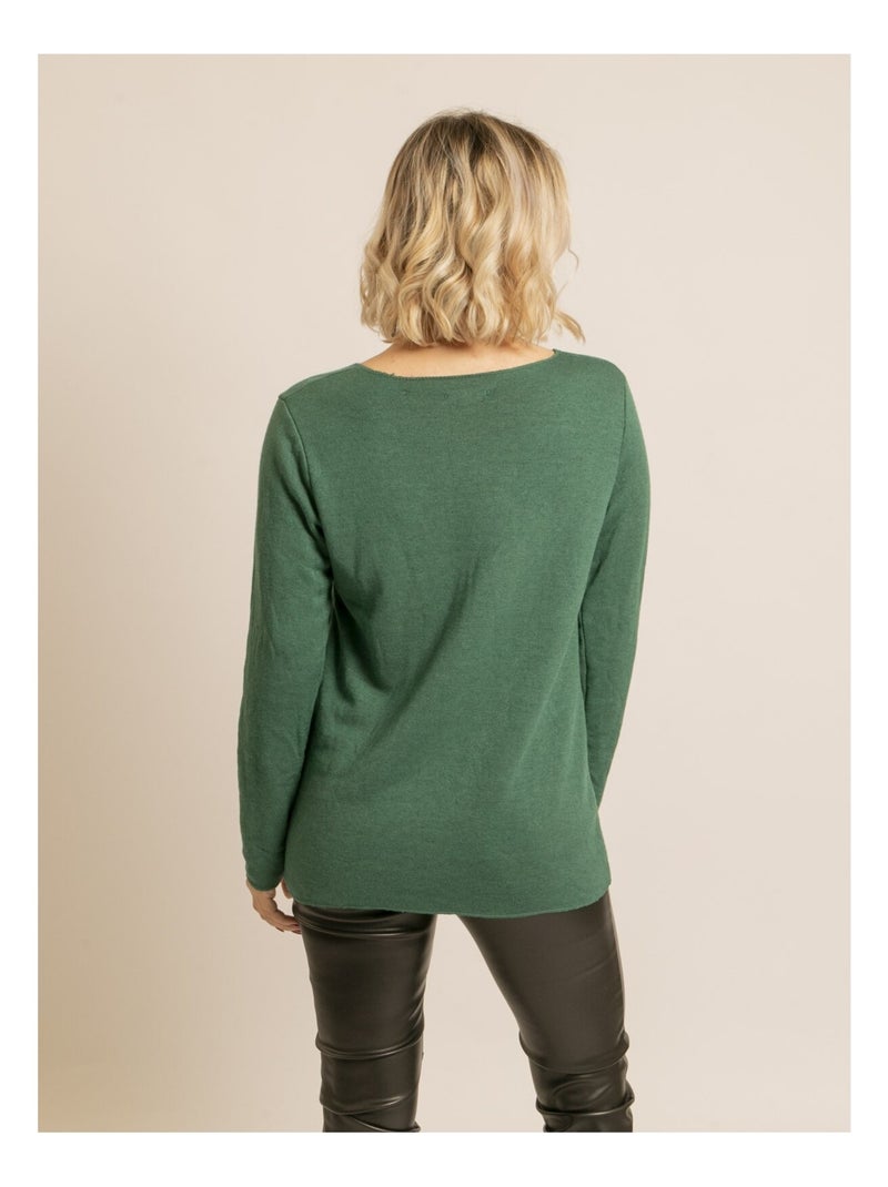 Fianola top met lange mouwen Groen - Kiabi