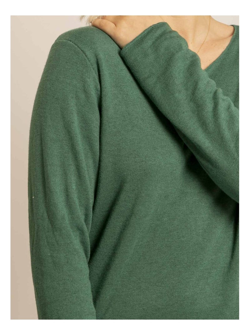 Fianola top met lange mouwen Groen - Kiabi