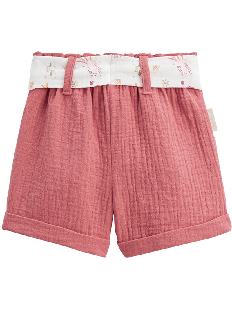 Fiesta kindershorts van katoenen gaas Roze - Kiabi