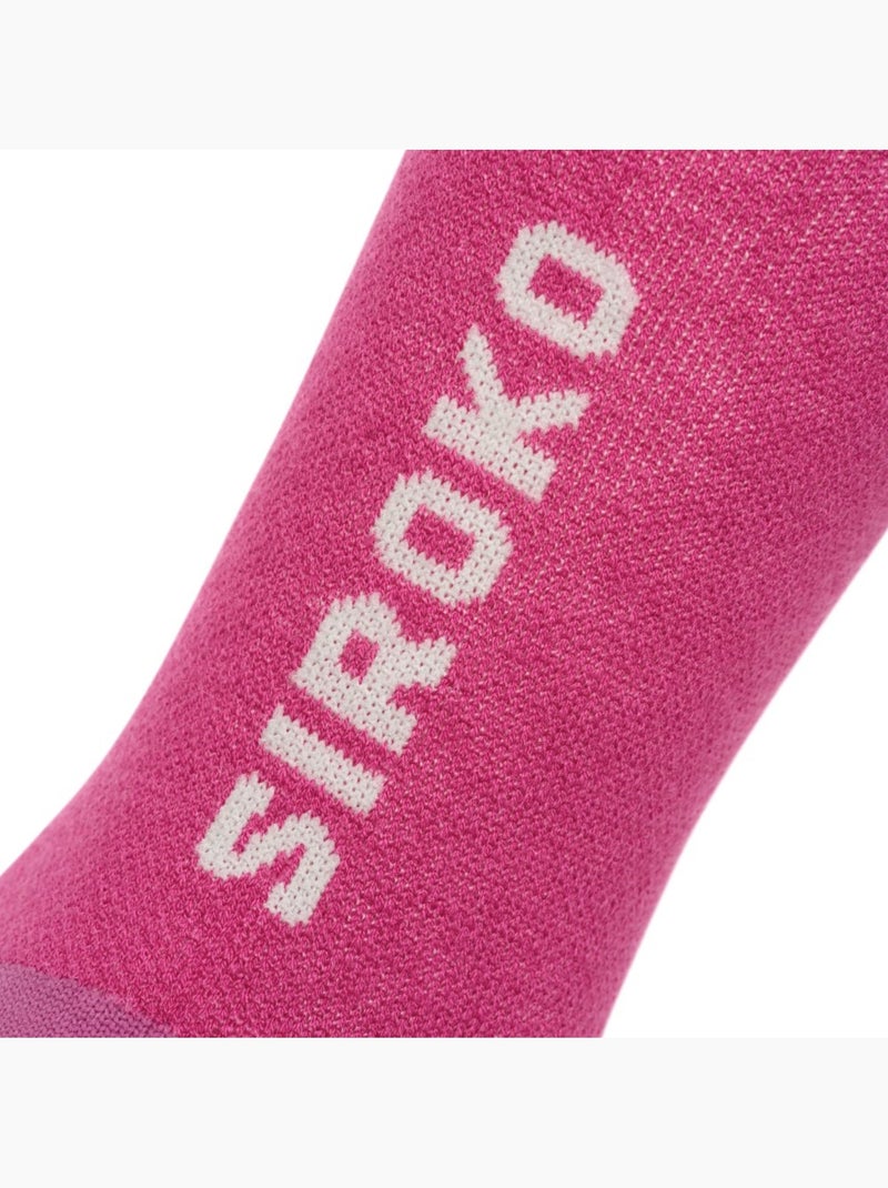 Fietssokken met merinowol Roze - Kiabi