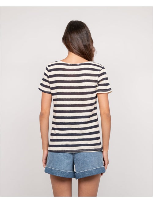 Figo gestreept t-shirt met korte mouwen - Kiabi Figo gestreept t-shirt met korte mouwen - Kiabi