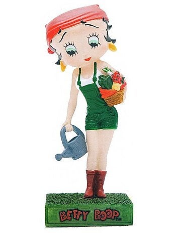 Figurine 'Betty Boop' Jardinière en résine peinte à la main – 15 cm