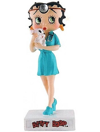 Figurine Betty Boop 'Veterinary' en résine peinte – 15 cm – Collection N°35