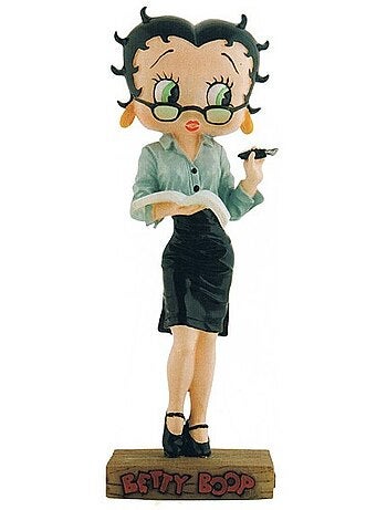 Figuur 'Betty Boop' onderwijzeres Collectie nr. 7 van geschilderde hars ongeveer 15 cm BETTY BOOP