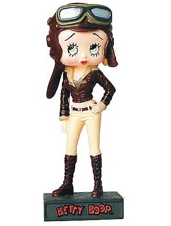Figuur Betty Boop piloot van handgeschilderde hars – Collectie 33 Betty Boop