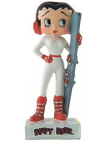 Figuur Betty Boop skiester - Handgeschilderde hars - Collectie nr. 41 - 15 cm