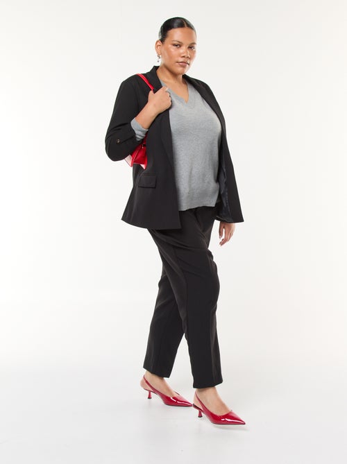 Fijngebreide trui met V-hals - Kiabi