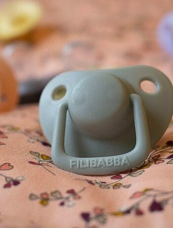 Filibabba | lot de 2 sucettes anatomique en silicone 0-6m