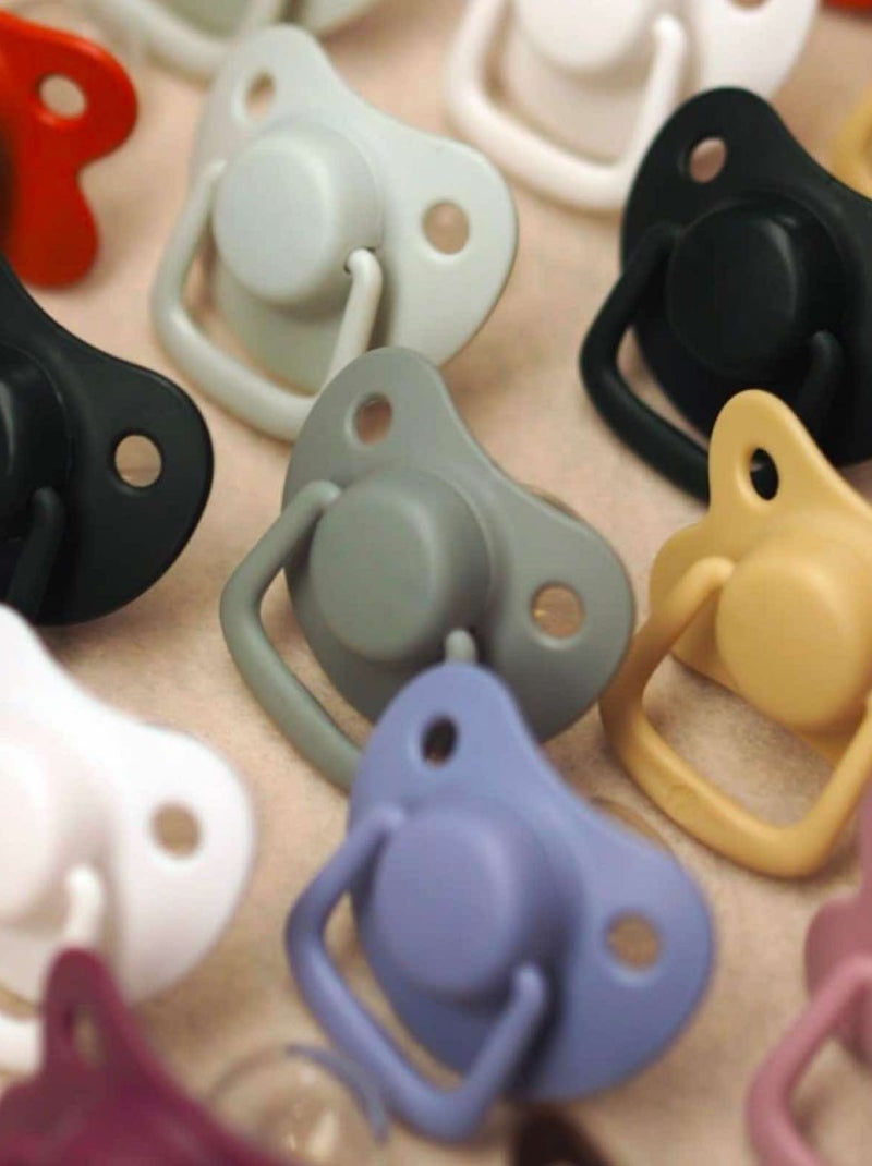 Filibabba | lot de 2 sucettes anatomique en silicone 6 mois et + Bleu foncé - Kiabi