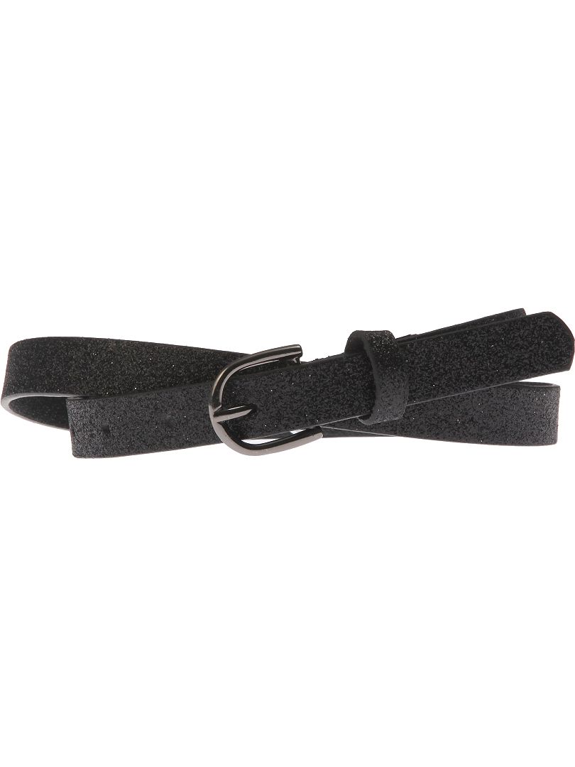 Fine ceinture noir - Kiabi