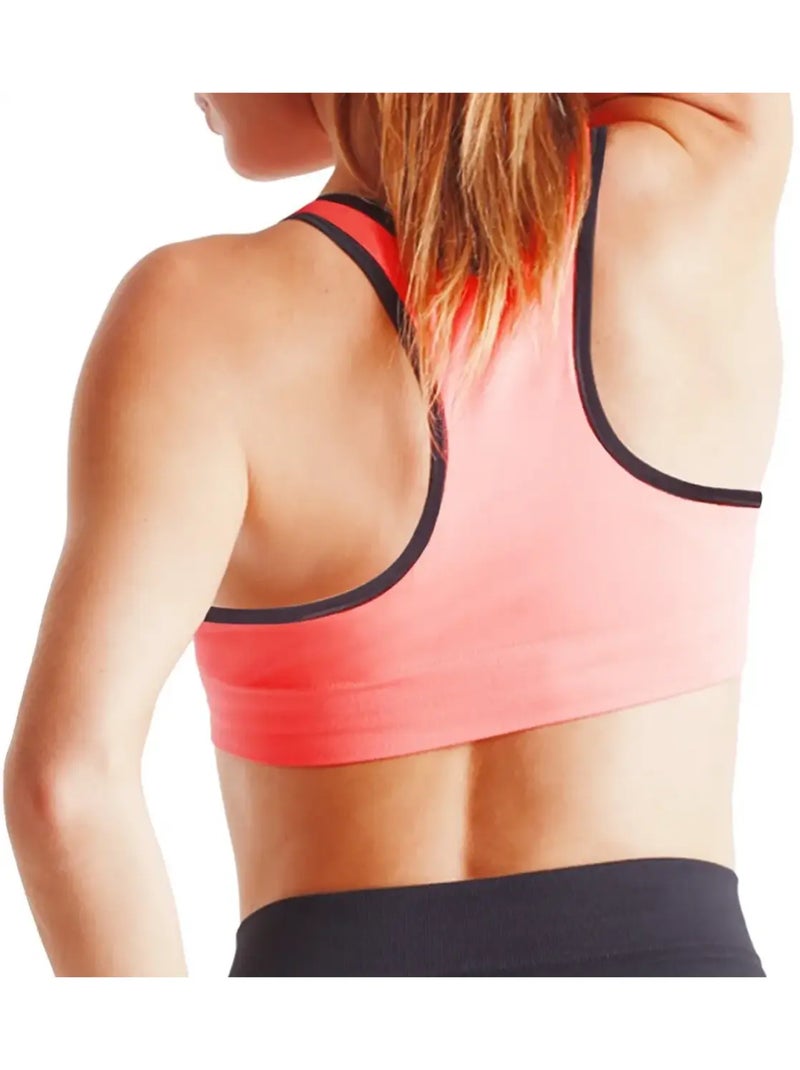 Fit Active verstevigende bralette Koraal - Kiabi