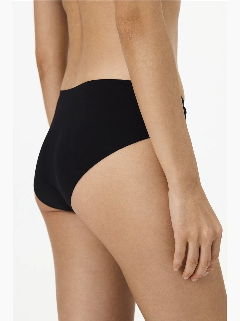Fit hipster slip penti Zwart - Kiabi