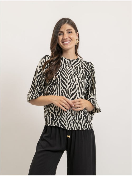 FITINA Top met zebraprint - Kiabi
