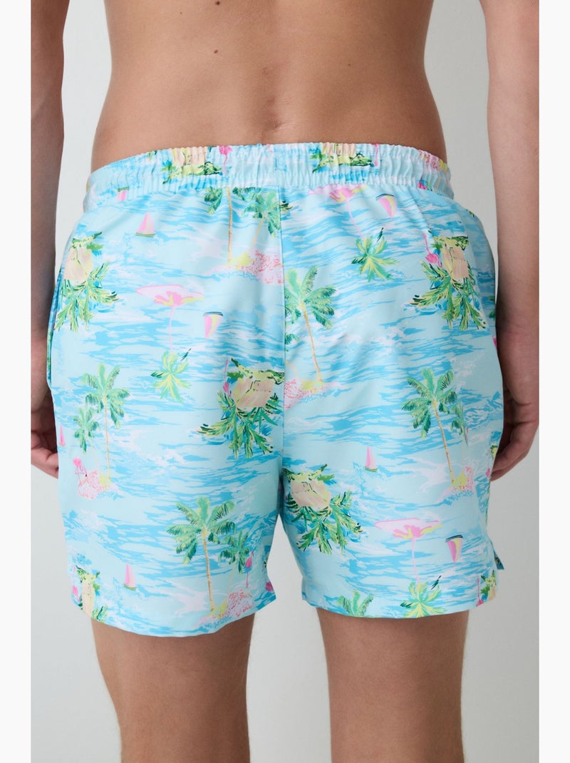 Flamingo short de bain homme penti Bleu ciel - Kiabi