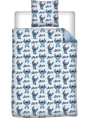 Flanel Dekbedovertrek Disney Stitch 140x200cm + Kussensloop – Zacht Warm – Officiële Disney Licentie