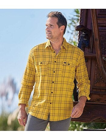 Flanellen geruit overhemd - ATLAS FOR MEN