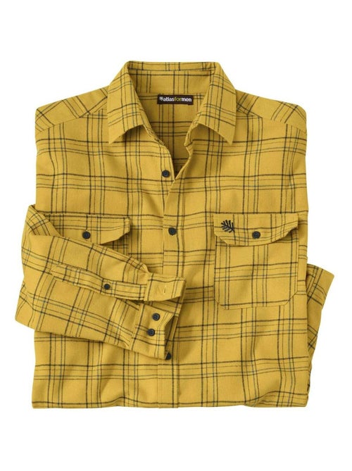 Flanellen geruit overhemd  - ATLAS FOR MEN - Kiabi